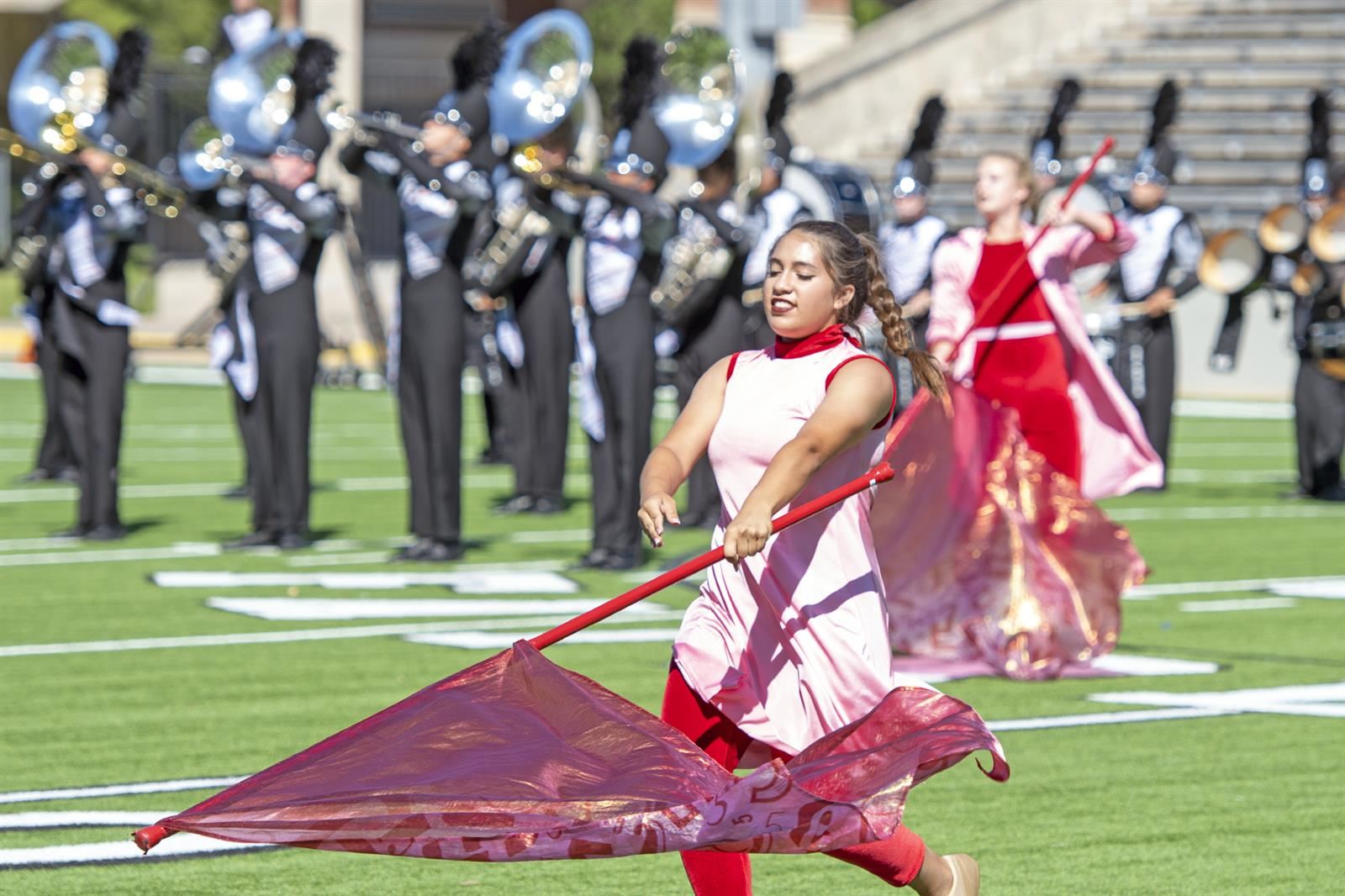 The Bridgeland High School marching band was named Battle at the Berry grand champion.